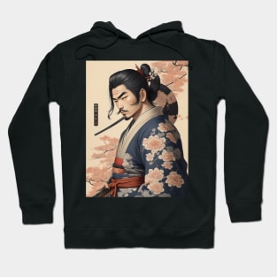 Handsome Samurai ukiyo e art Hoodie